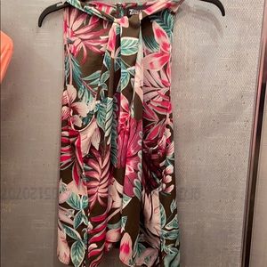 7th Ave New York & company floral halter top.